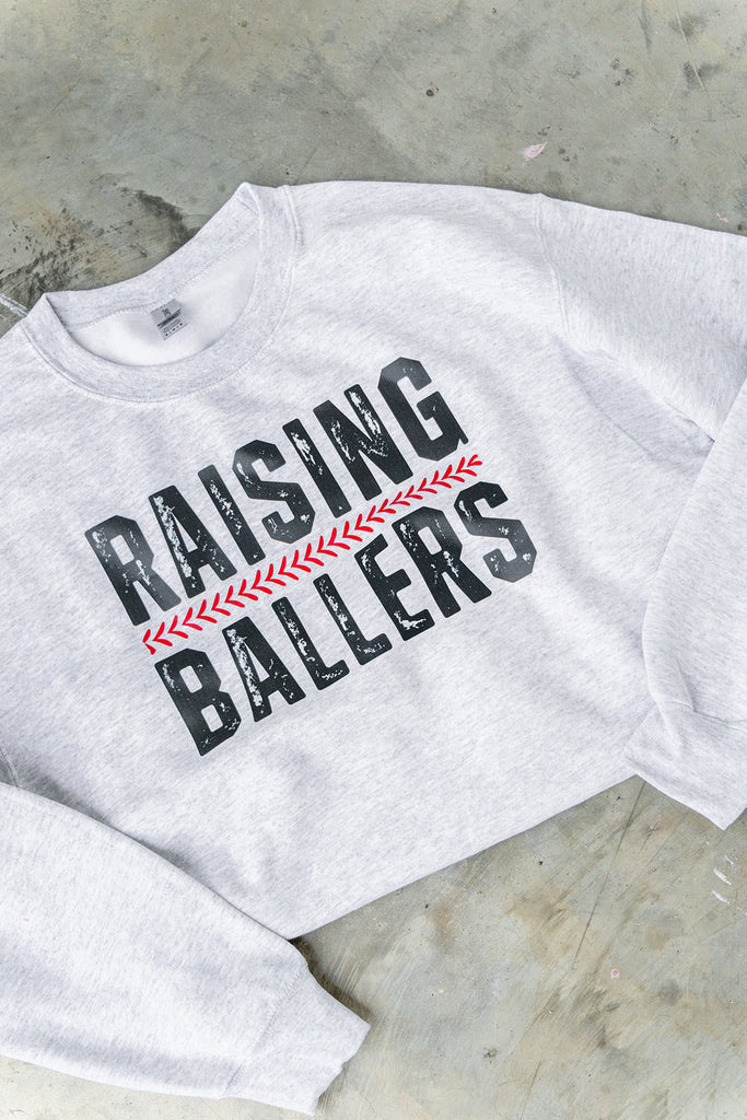 Raising Ballers  - Ash Grey Sweatshirt