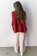Streetwear Chic Vest - Burgundy