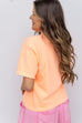 Everything is going to be alright Cropped Boxy - Neon Coral