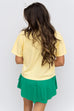 How Lucky are we Cropped Boxy - Butter Yellow