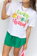 Lucky Charm Cropped Boxy - White