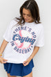 There's No Crying in Baseball T-shirt - White