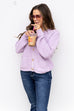 Own The Meeting Cardigan - Lilac