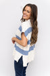 Cafe Luxe Stripe Knit Top 2 - Blue