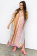 Storybook Kaftan Dress - Beige Multi