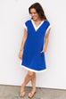 Poolside Pop Dress - Royal
