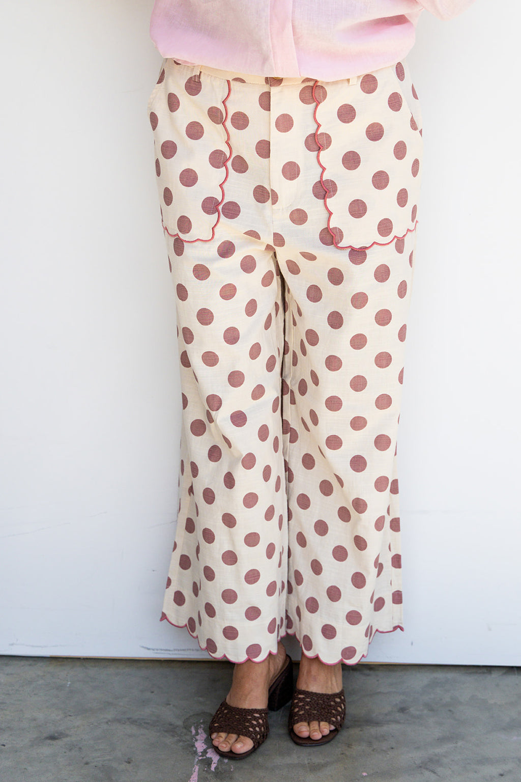 The Penelope Polka Pants - Pink