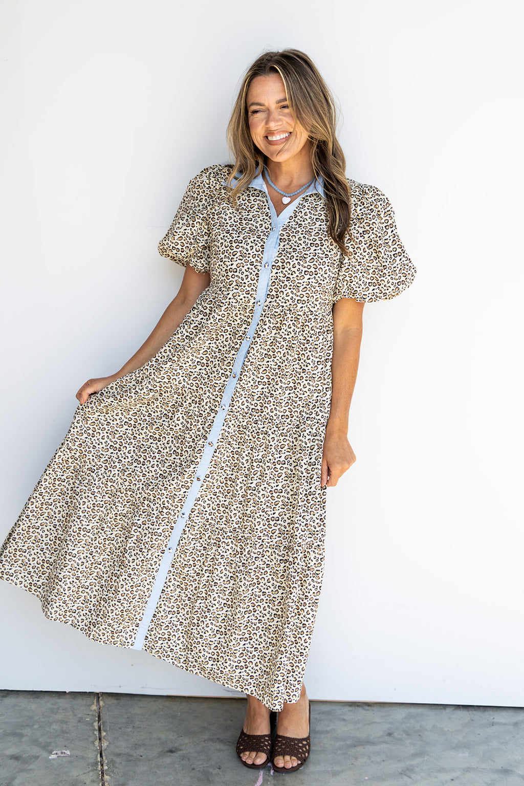 You're Still The One Midi Dress - Animal