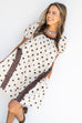 Polka Dot Daydream Dress - Brown