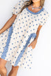 Polka Dot Daydream Dress - Dusty Blue