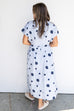 Sunday In Santorini Midi Dress - Blue