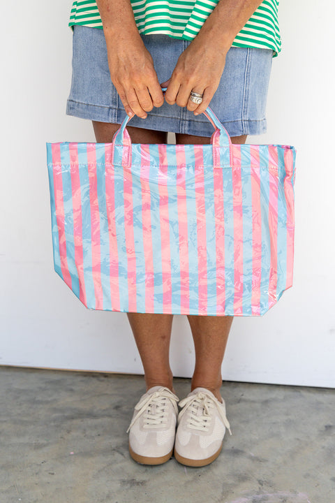 How Bizarre Tote - Pink / Blue