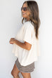 Lounge In Comfort Tee - Sand Beige