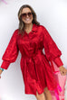 Merry Mistletoe Dress- Red