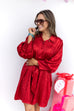 Merry Mistletoe Dress- Red