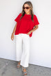 Addison Tee - Ruby