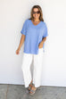 Miss Americana Top - Cornflower Blue