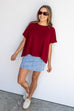 Addison Tee - Cabernet