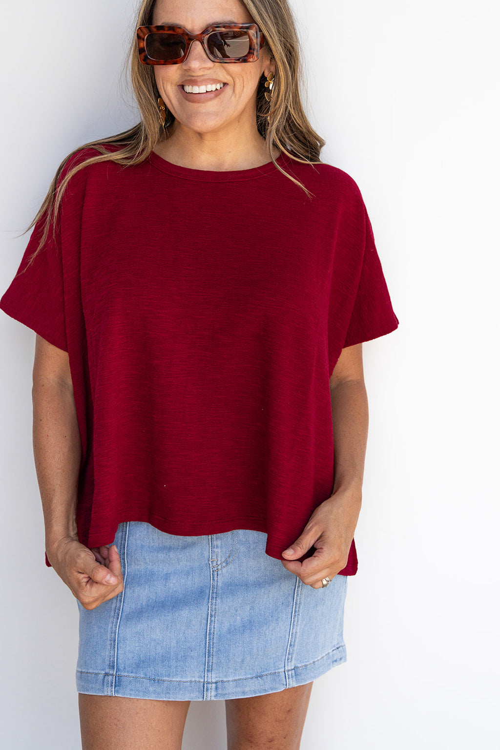 Addison Tee - Cabernet