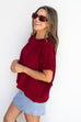 Addison Tee - Cabernet