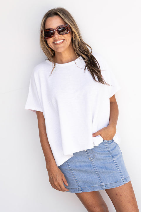 Addison Tee - White