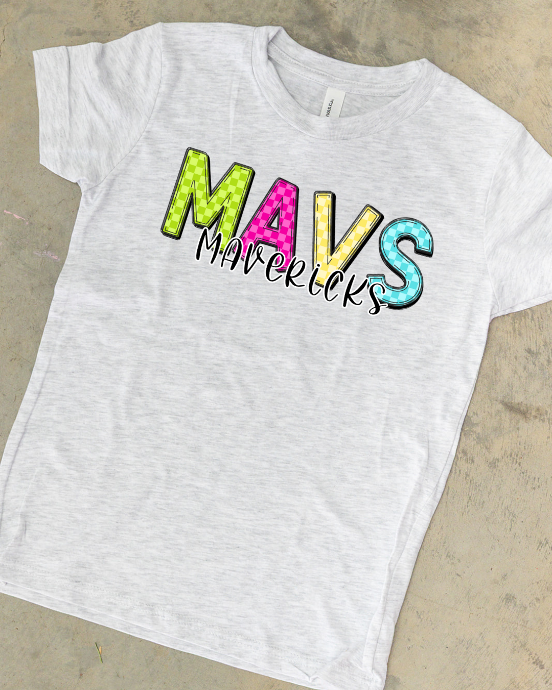 Mavs Checkered Tshirt