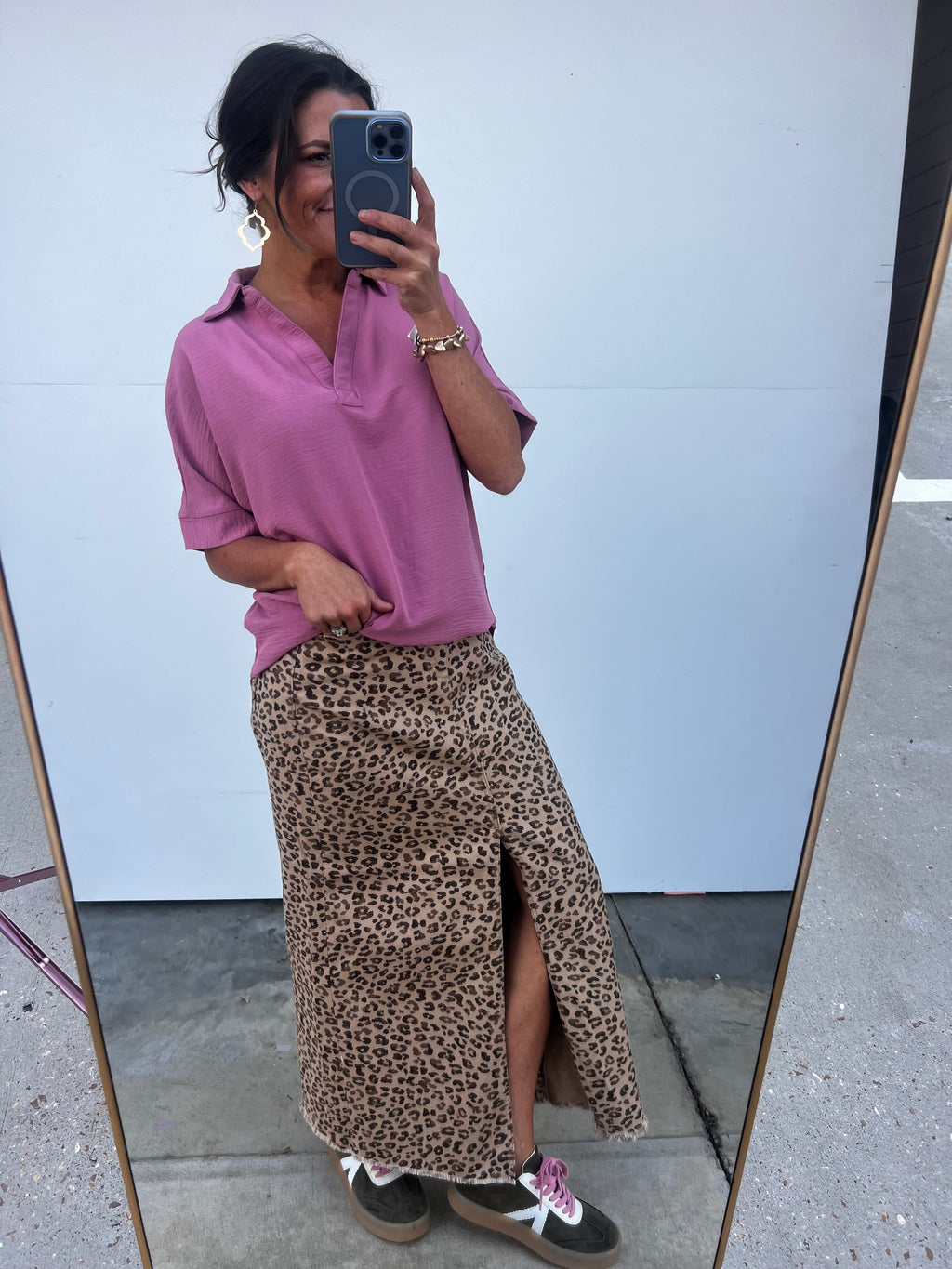 Daring Collared blouse - Light Rose