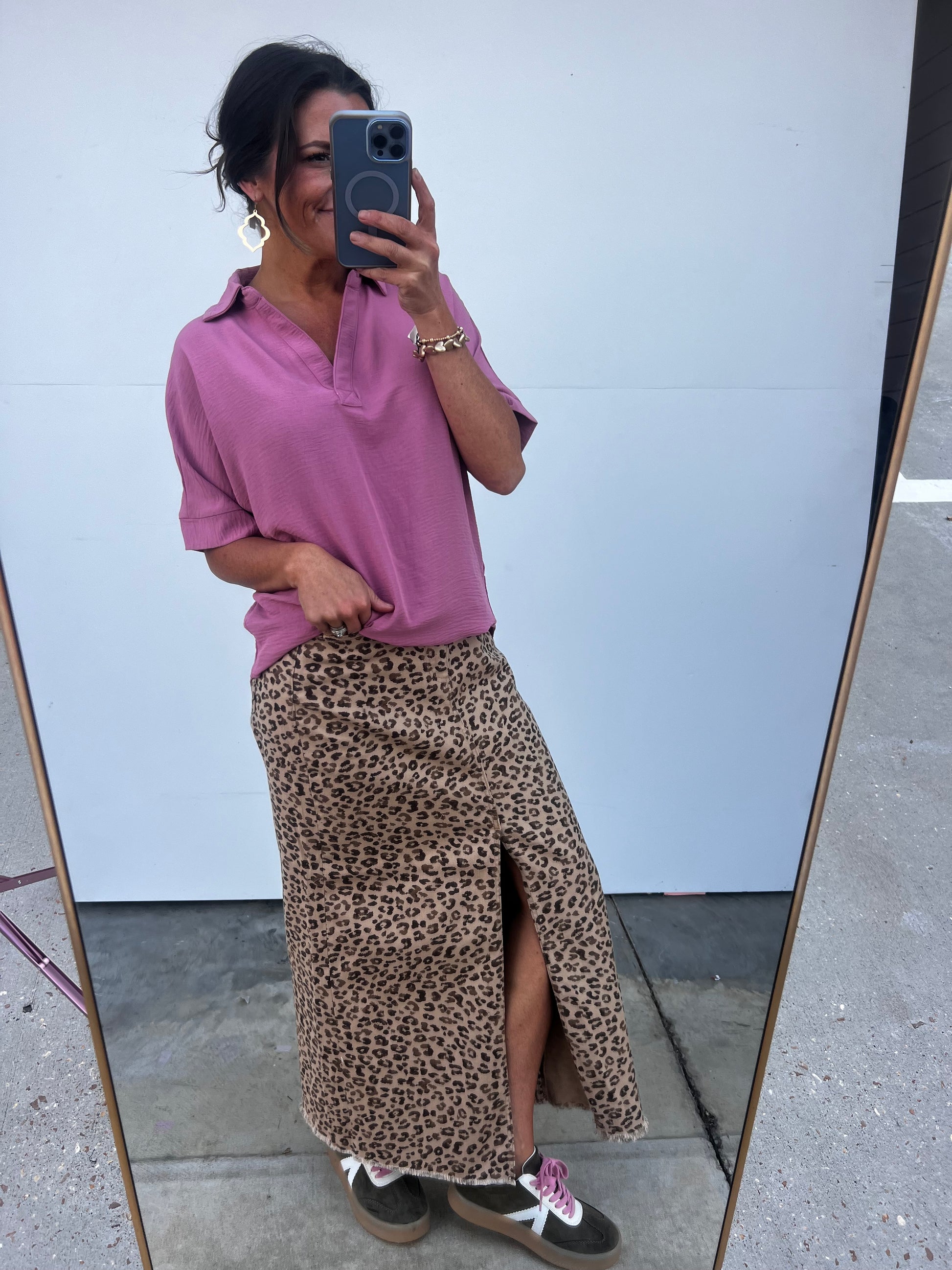 Daring Collared blouse - Light Rose