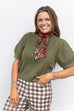 Work It Girl Blouse - Olive