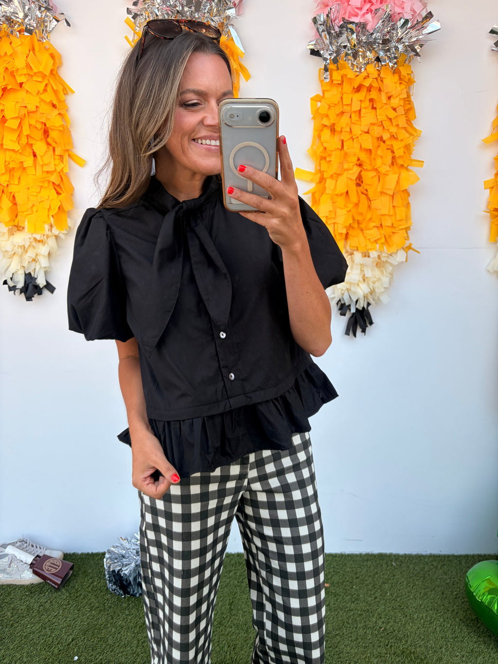 Meet The Teacher Blouse - Black