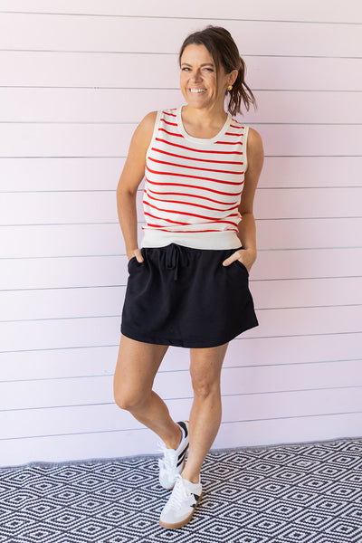 Slid in to Spring Sweater - Red