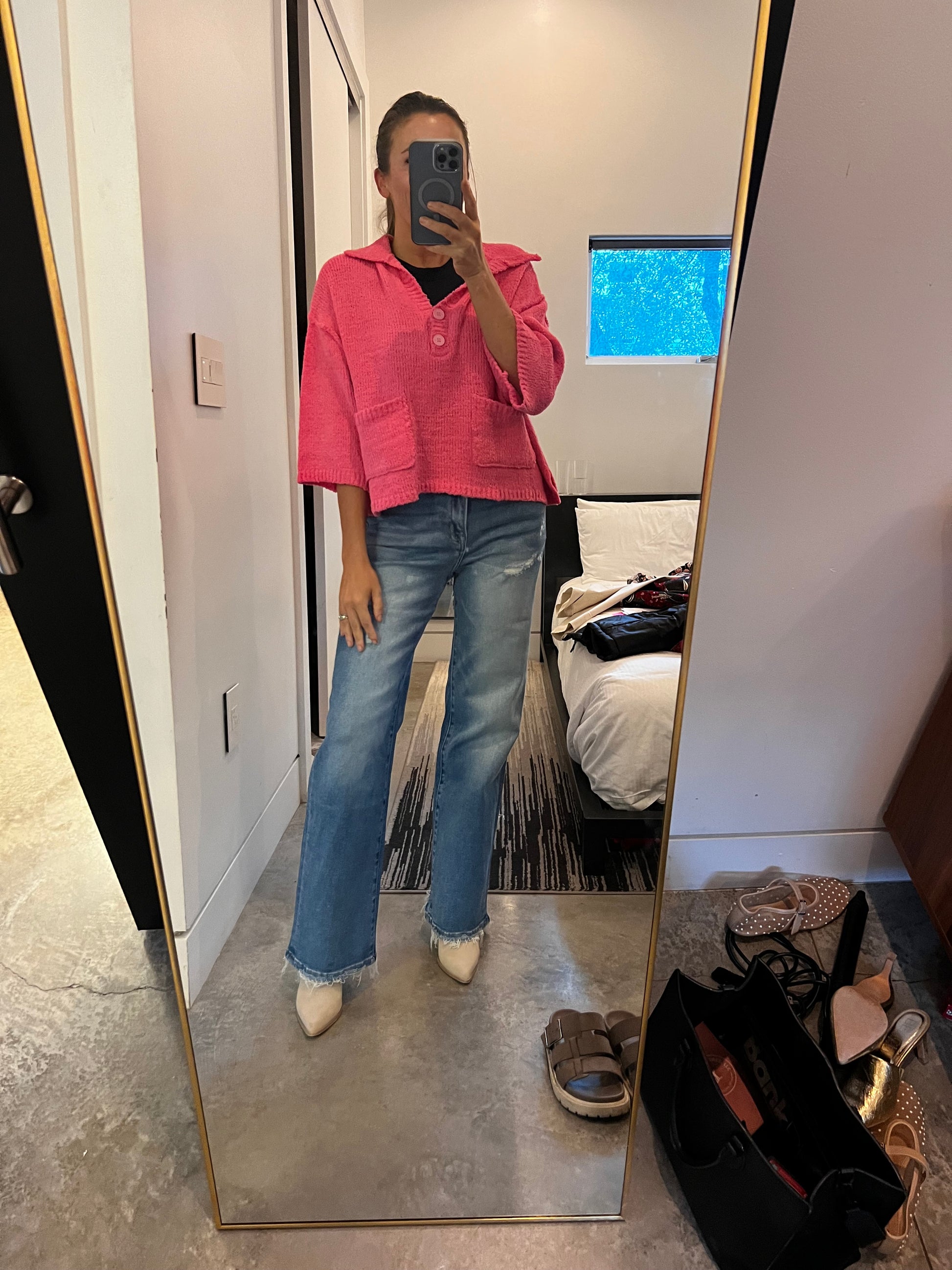 Top Knotch Sweater - Pink Pre-Order