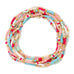 Assorted 2mm Stretch Seed Bead Bracelets: Blue/Mint/White