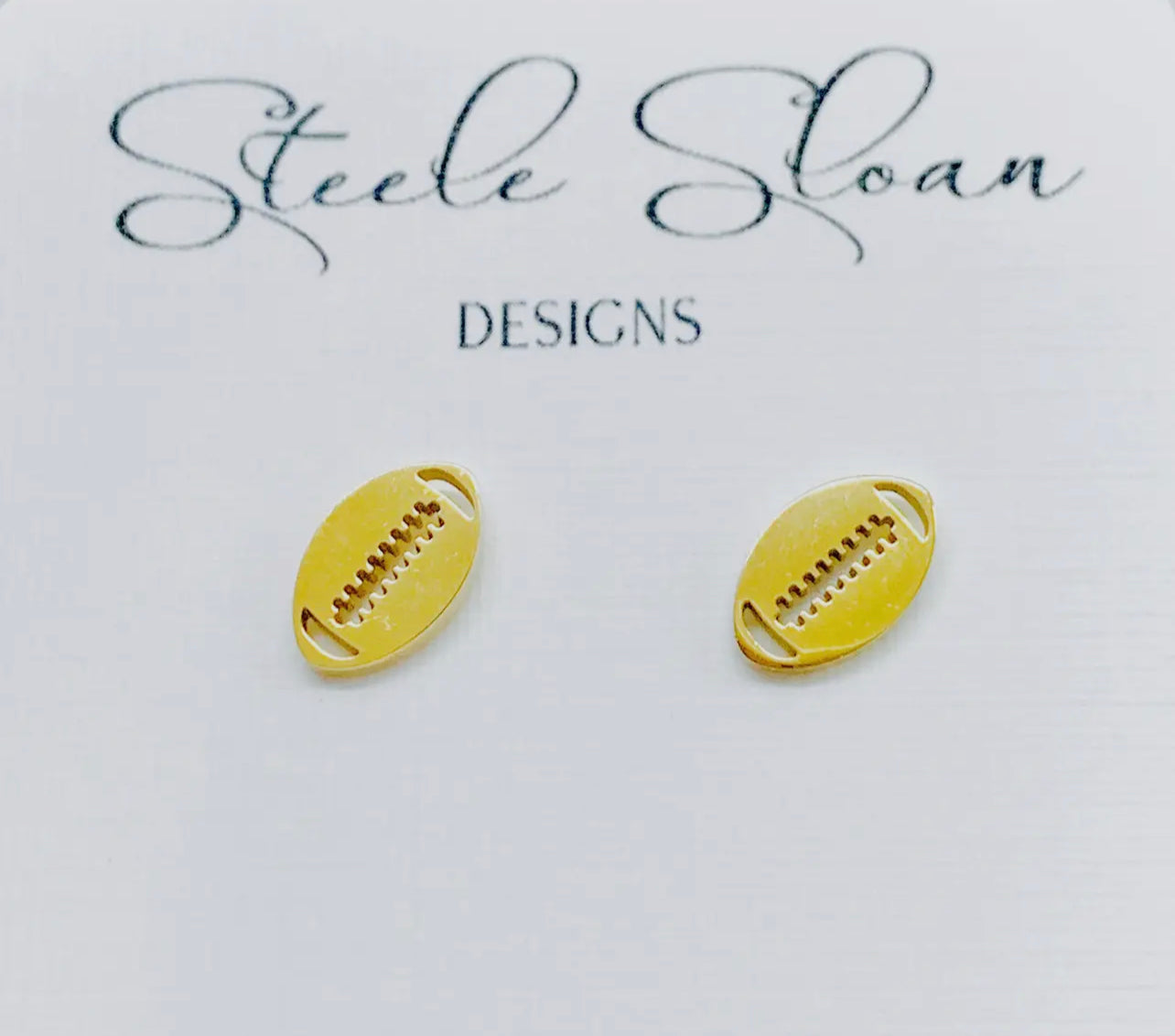 Gold Football Studs