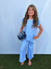 Girls Gameday Polka Dot Set - Powder Blue