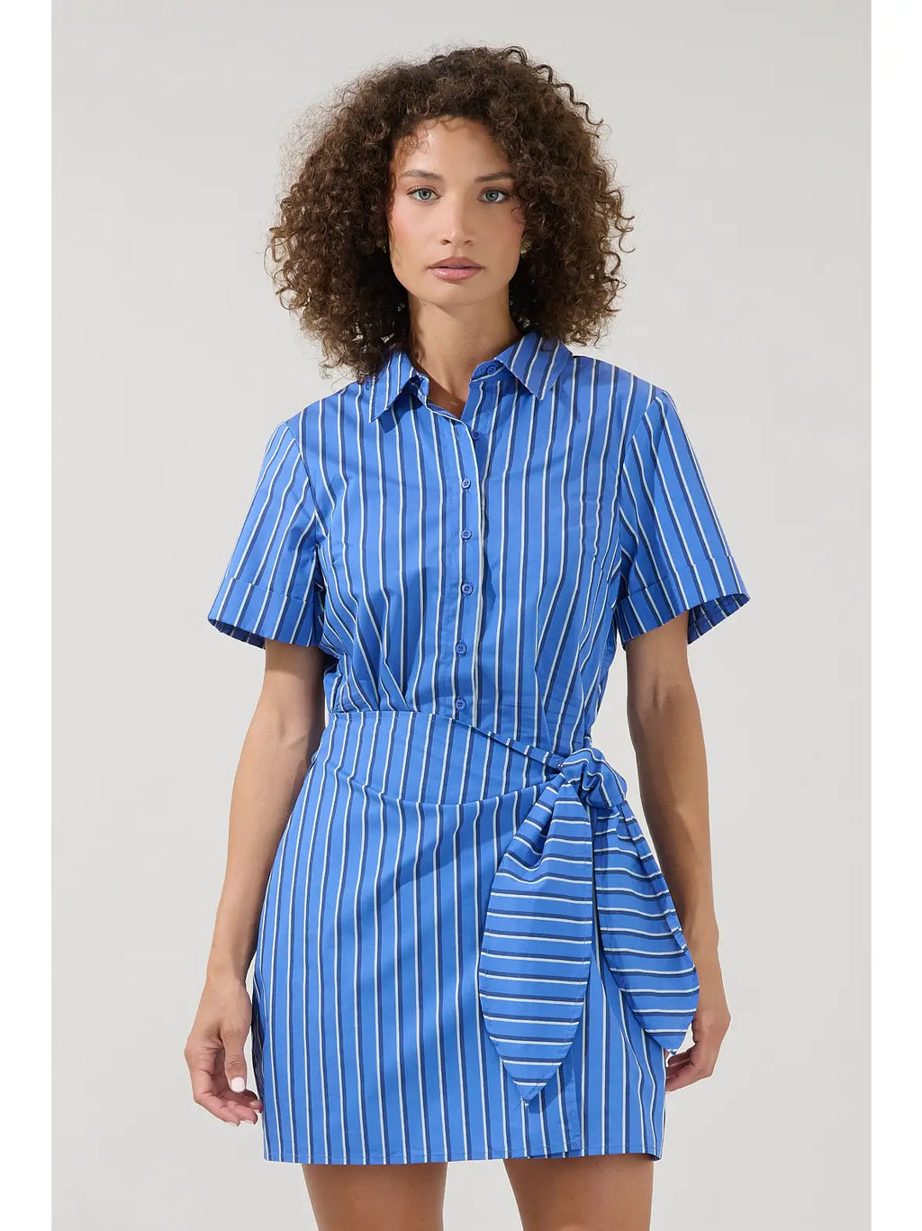 Tailgate Chic Dress - Blue