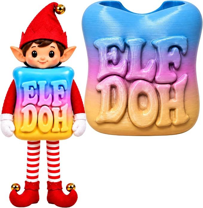 ElfDoh Outfit Mixed Rainbow - Trendy Viral Squishy Rainbow!