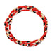 Stretch Seed Bead GAME DAY Bracelets: Navy/Light Blue/White