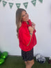 Callin The Rebs Blouse - Red