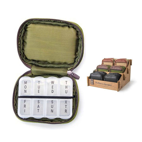 Fashion Smart Men's Pill and Vitamin Case Assortment