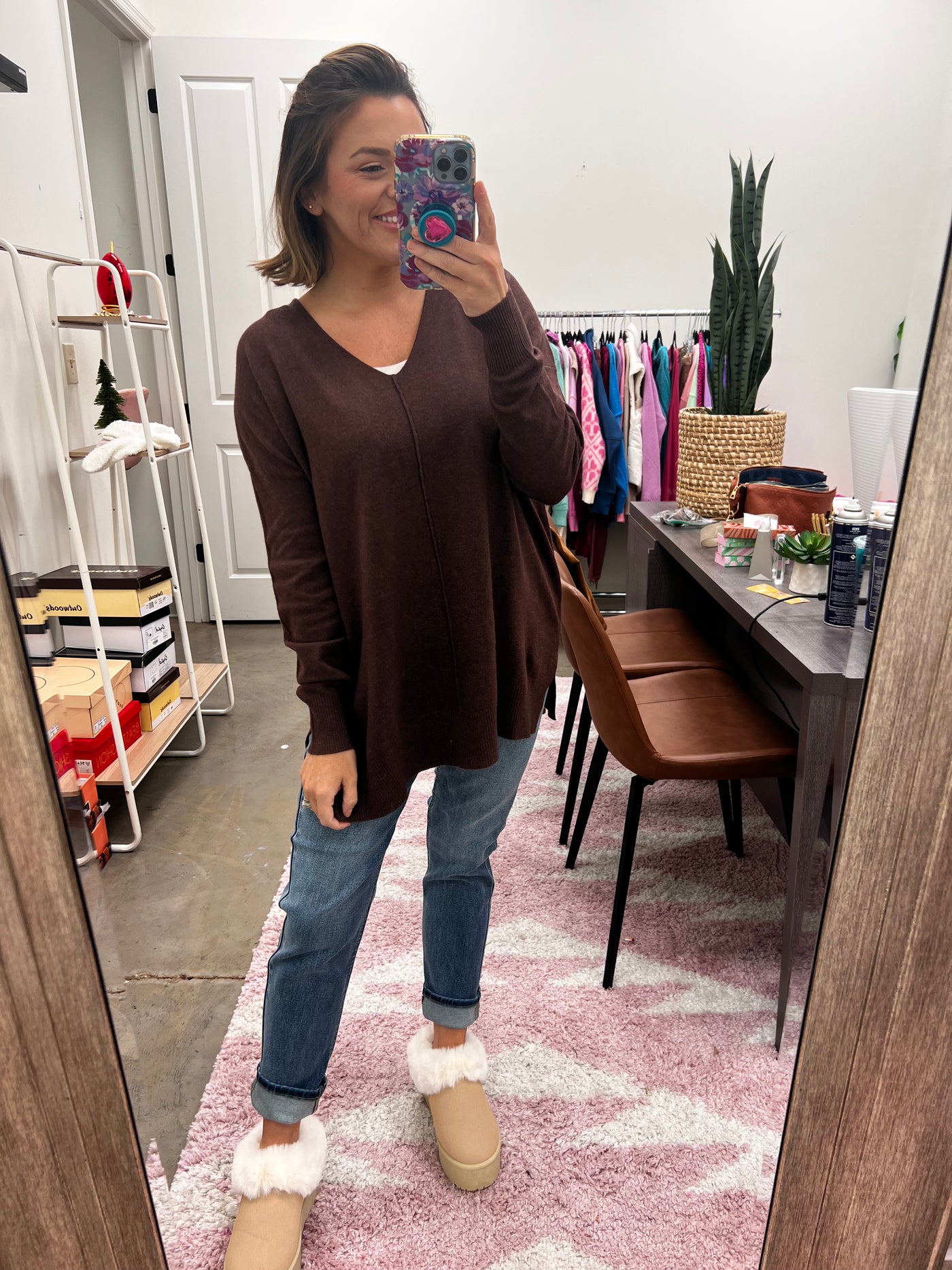 Higher Class Sweater - Mahogany