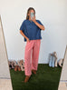 The right stuff top - Heather Navy