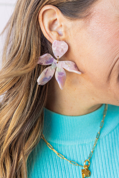 Jasmine Earrings -Ballet Pink