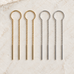 Threader Earrings - Gold and Silver: Gold