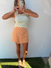 Good Ole Rocky Top Skort - Orange / White