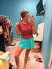 Red Stripe Top Sale