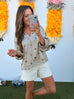Leave The Polka Dots - Smoky Taupe