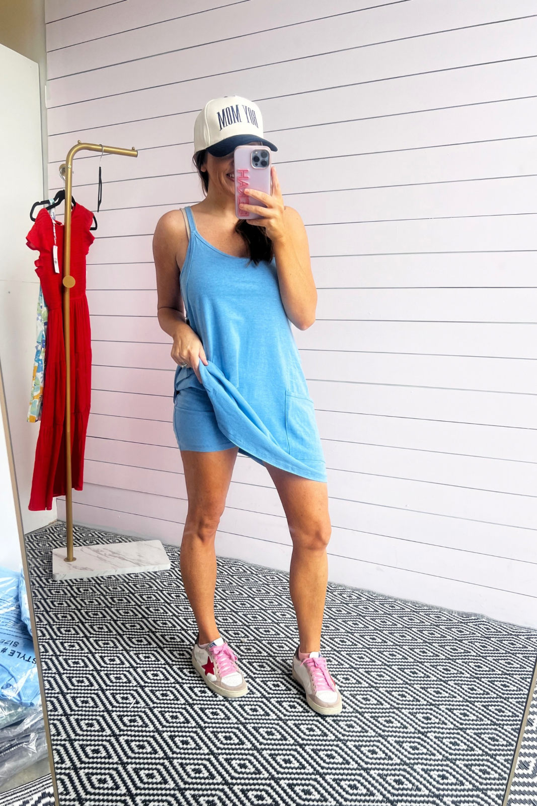 Join Me Dress Romper - Heather Ocean Blue