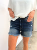 Firefly Night Denim Shorts - Dark