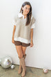 Invested in you Top - H Mocha - Short